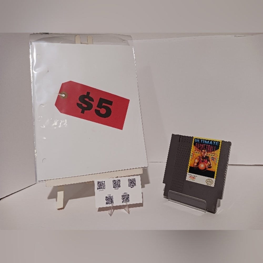NES Nintendo Ultimate Basketball 1990 Video Game